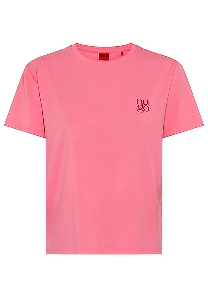 HUGO Underwear Pyjamaoberteil aus Stretch-Jersey mit Logo-Artwork, Rundhals günstig online kaufen