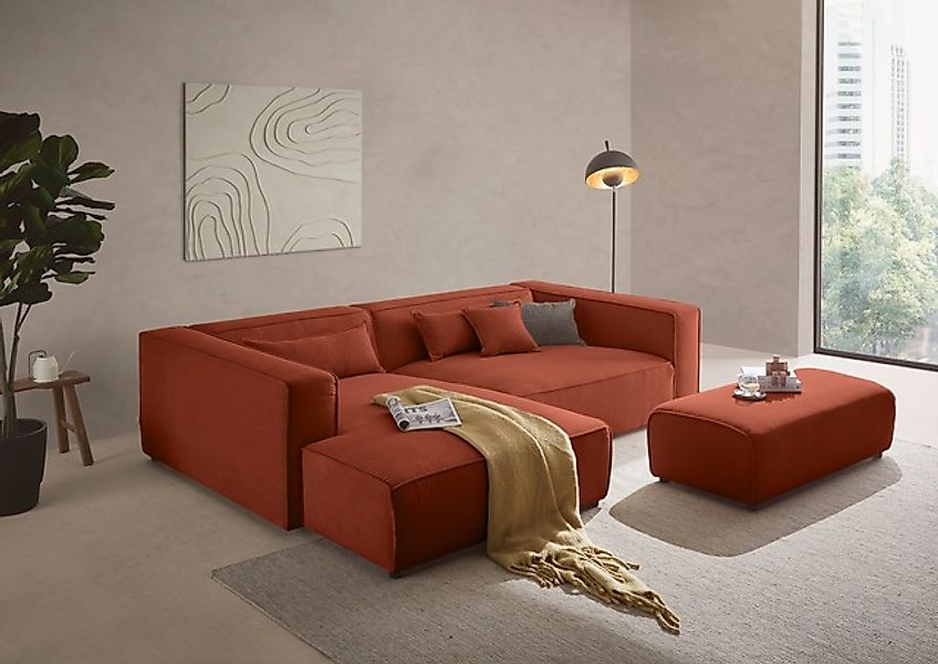 LeGer Home by Lena Gercke Ecksofa »PIARA XXL, L-Form, Schlaffunktion, Cord, günstig online kaufen