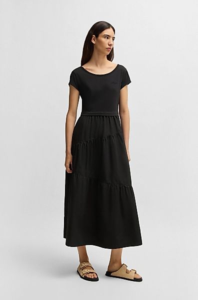 BOSS ORANGE Volantkleid "Enesi Premium Damenmode", mit Rückenausschnitt günstig online kaufen