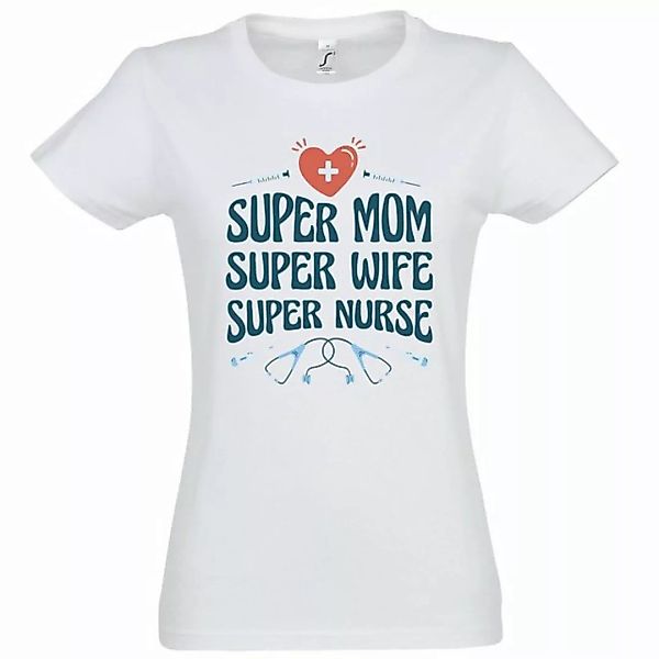 Youth Designz T-Shirt "Super Mom, Super Wife, Super Nurse" Damen Shirt mit günstig online kaufen