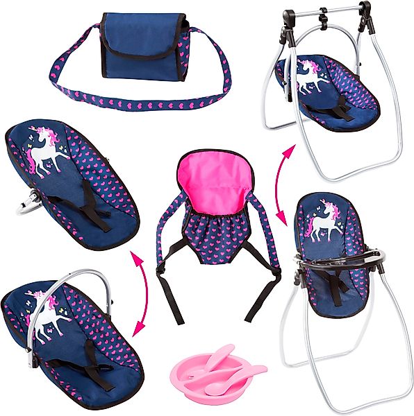 Bayer Puppen Accessoires-Set Vario blau/pink, (Set, günstig online kaufen
