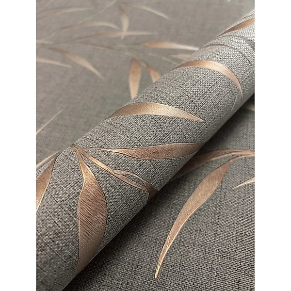 Newroom Vliestapete Aissa Braun Blumen Floral Strukturiert FSC® günstig online kaufen