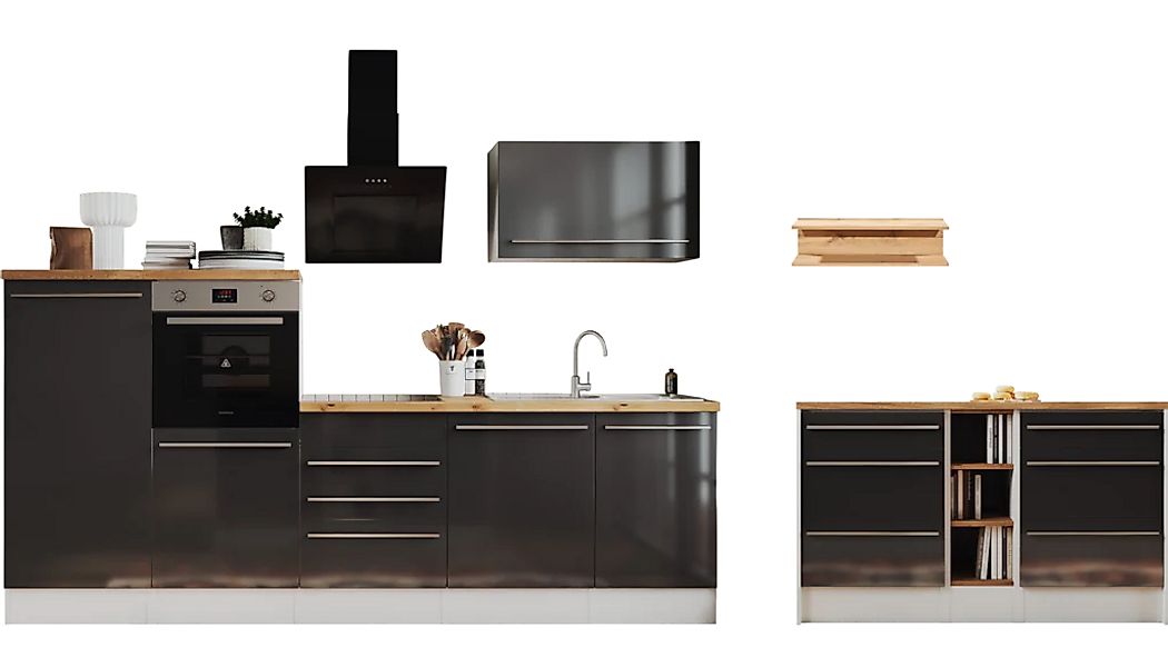 RESPEKTA Küchenzeile "Gabriel" Breite 290/150 cm mit Soft-Close in exklusiv günstig online kaufen