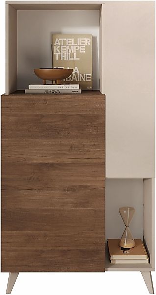Home affaire Highboard "Monaco Höhe 154 cm, Stauraumschrank mit 2 Türen (4 günstig online kaufen