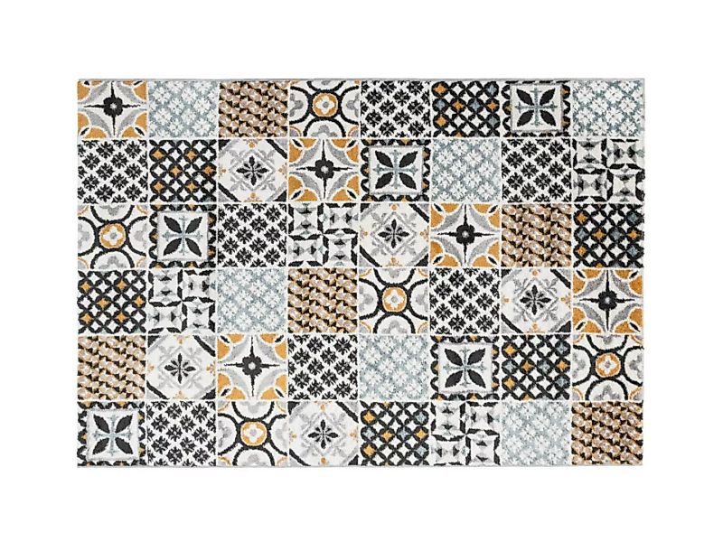 Teppich mit Fliesen-Optik - 160 x 230 cm - Mehrfarbig - ORNICO günstig online kaufen