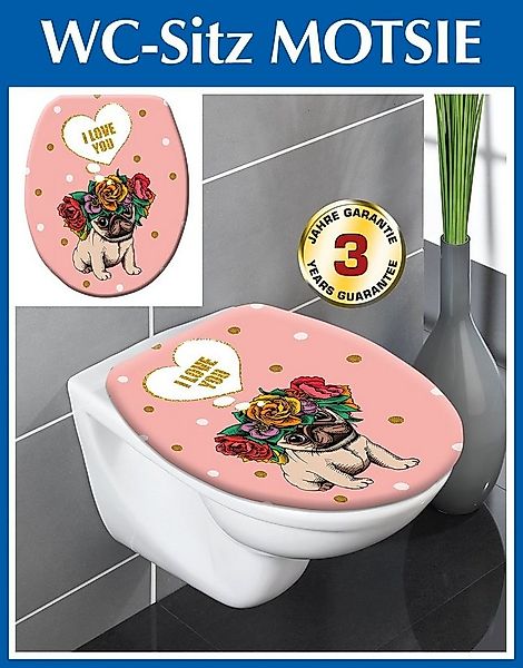 Maximex WC-Sitz WC Sitz Toilettendeckel Toilettensitz Motsie Thermoplast (1 günstig online kaufen