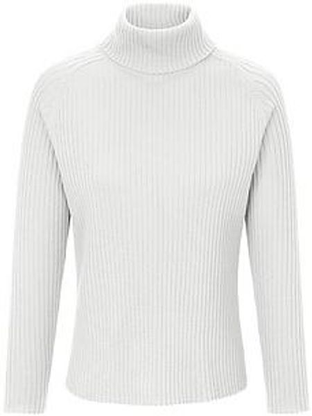 Rollkragen-Pullover aus 100% Schurwolle-Merino Peter Hahn weiss günstig online kaufen