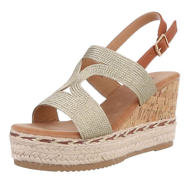 Ital-Design Modische Espadrilles mit Keilabsatz für günstig online kaufen
