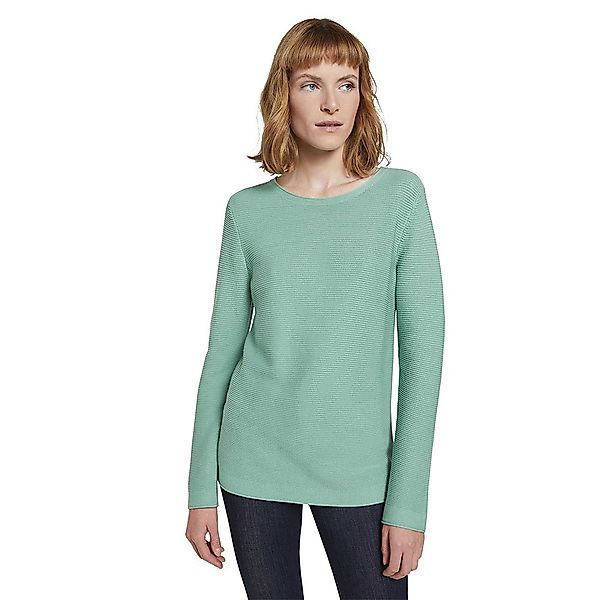 Tom Tailor Pullover XL Green White Horizontal Stripe günstig online kaufen