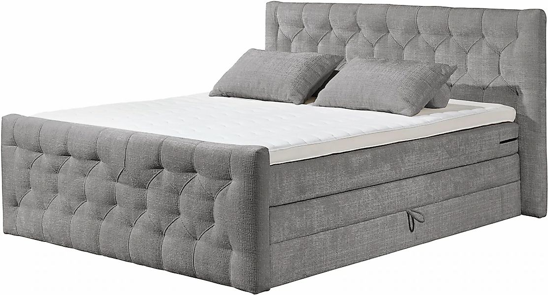 ED EXCITING DESIGN Boxspringbett ""Cashfield" Topseller inkl. zwei Bettkäst günstig online kaufen