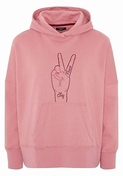 Oklahoma Jeans Kapuzensweatshirt mit Peace-Print günstig online kaufen