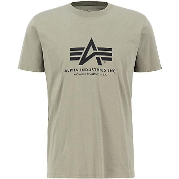 Alpha Industries  T-Shirts & Poloshirts Basic T-Shirt - olive günstig online kaufen