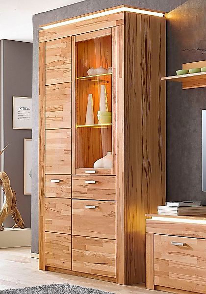 VOGL Möbelfabrik Vitrine, in 2 versch. Breiten, mit viel Stauraum, teilmass günstig online kaufen