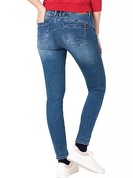 TIMEZONE Damen Jeans TIGHT SANYATZ - Tight Fit - Blau - Pen Blue Wash günstig online kaufen