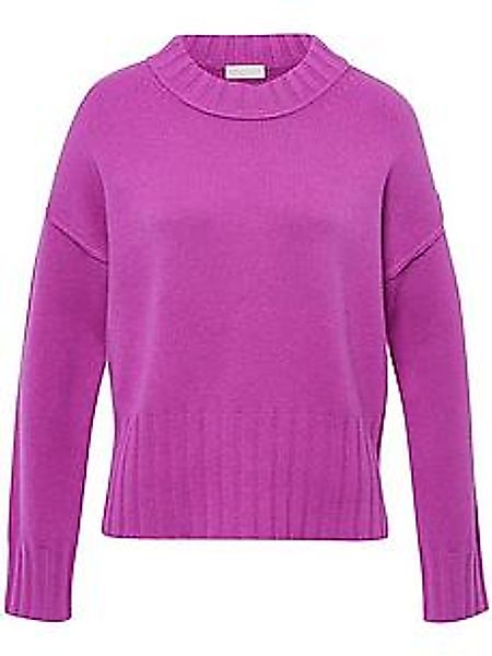 Rundhals-Pullover aus Schurwolle und Kaschmir Peter Hahn pink günstig online kaufen