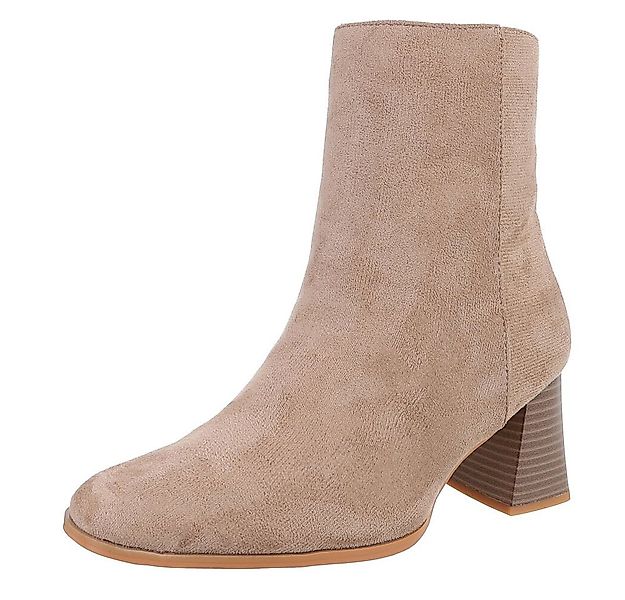 Ital-Design Elegante Stiefelette mit Blockabsatz für Damen Stiefelette (901 günstig online kaufen