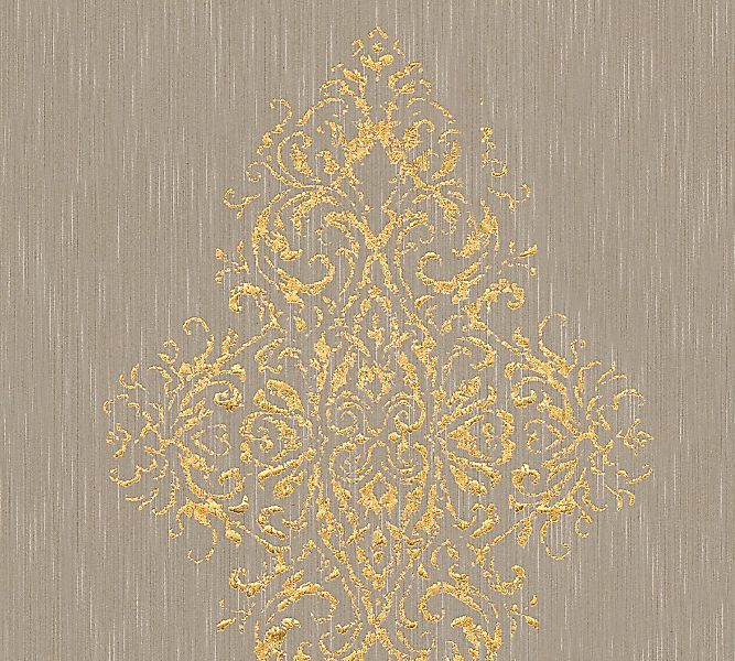 Bricoflor Neobarock Tapete in anthrazit Graue Ornament Tapete mit Muster un günstig online kaufen