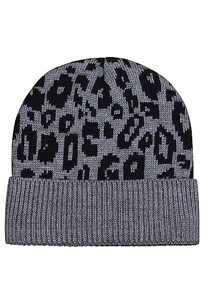 ZE-ZE Nordic Strickmütze Strickmütze schwarz mit Leo anthra günstig online kaufen