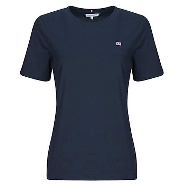 Tommy Hilfiger T-Shirt REG CONTRAST FLAG SS TEE mit Logostickerei günstig online kaufen
