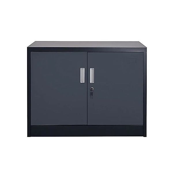 Jet-Line Stahlschrank Saratow in Anthrazit 68 x 40 x 90 cm mit Abschließbar günstig online kaufen