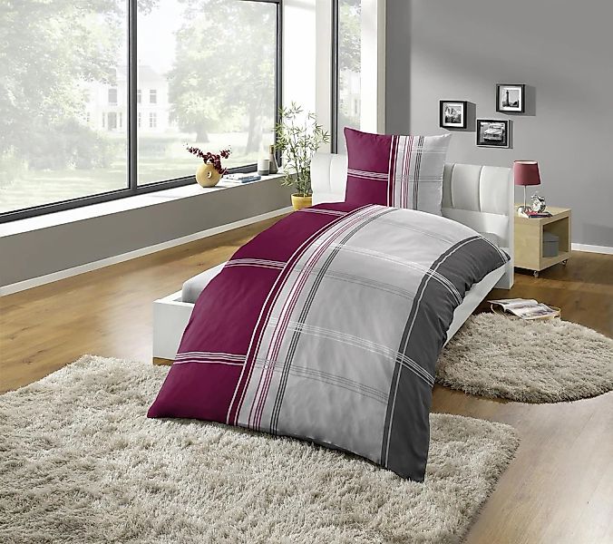 KiNZLER Bettwäsche "Mikrofaser Fleece" 2 tlg. besonders weich, verschiedene günstig online kaufen