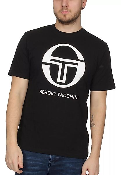 Sergio Tacchini T-Shirt Herren IBERIS 037740 Black White günstig online kaufen