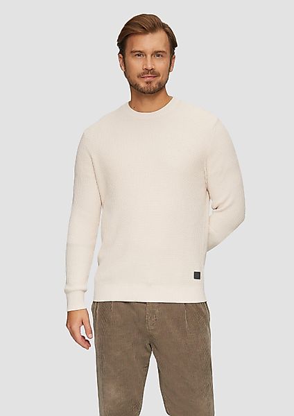 s.Oliver Longpullover Strickpullover Strickpullover mit Musterstruktur günstig online kaufen