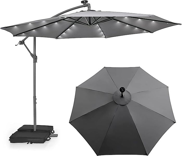 KOMFOTTEU Sonnenschirm Ø 300 cm, mit günstig online kaufen