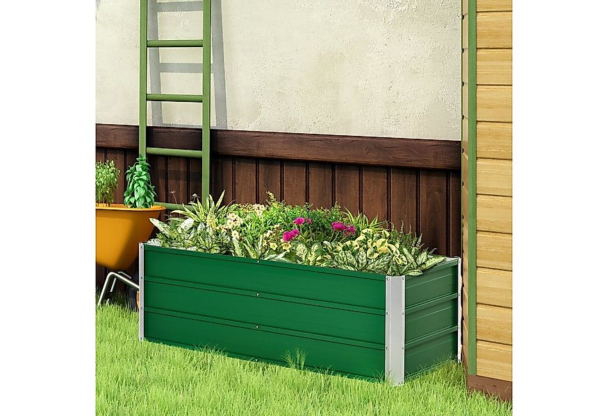 Outsunny Hochbeet mit Handschuhe, geeignet für Bepflanzung (Blumenbeet, 1 S günstig online kaufen