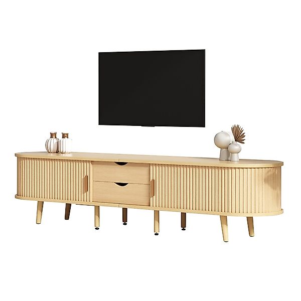 OKWISH Lowboard mit Stauraum, Holzmaserung (Wohnzimmermöbel, günstig online kaufen