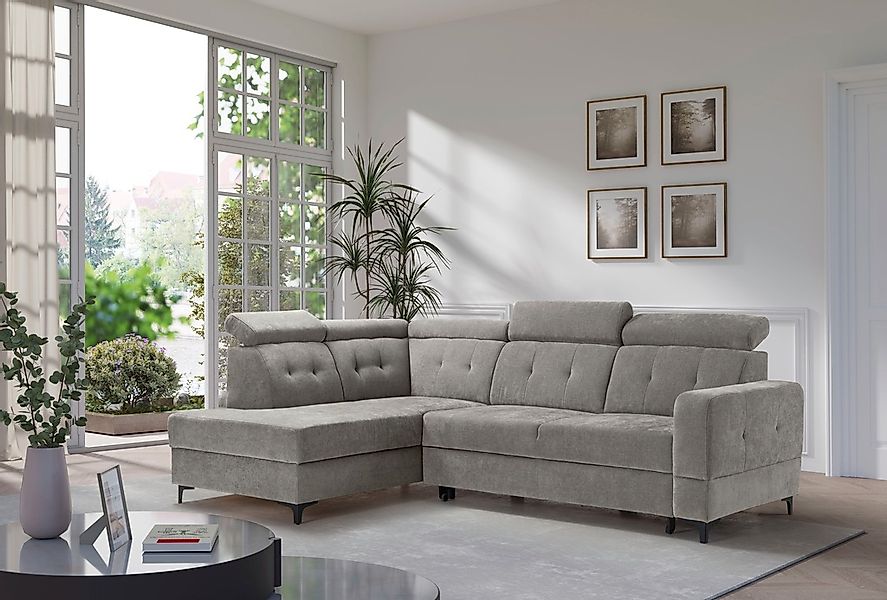 exxpo - sofa fashion Ecksofa "Monte, Kopfteile verstellbar, optional mit Be günstig online kaufen