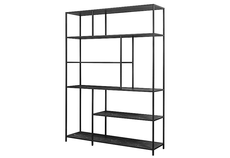 riess-ambiente Bücherregal SLIM LINE 185x135cm graphit / schwarz, Einzelart günstig online kaufen