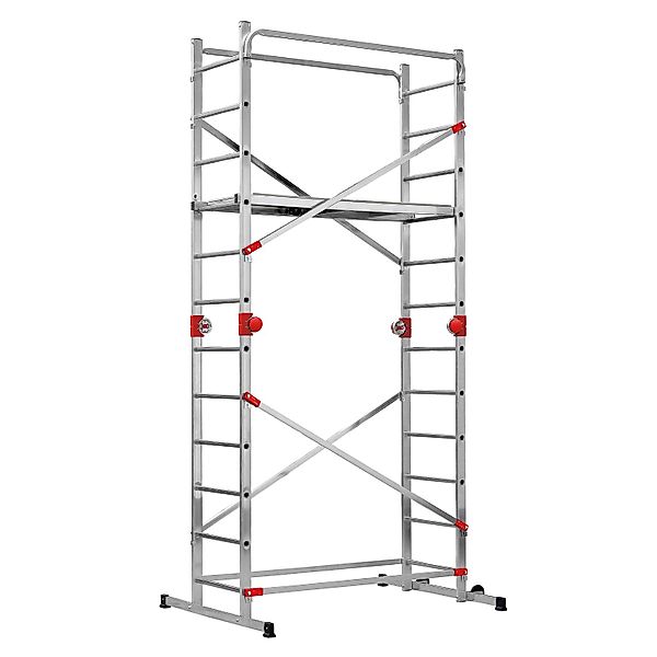 Hailo Vielzweckleiter "G60" 1 Stk. tlg. Aluminium-Multifunktionsgerüst 2x12 günstig online kaufen