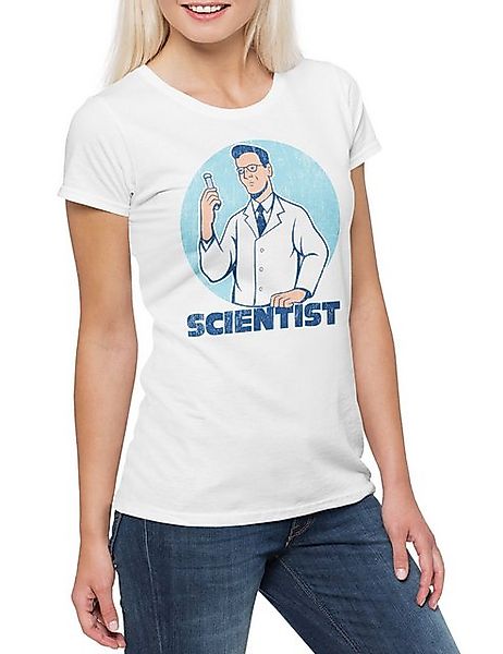 Urban Backwoods Print-Shirt Scientist IV Damen T-Shirt Wissenschaft Wissens günstig online kaufen