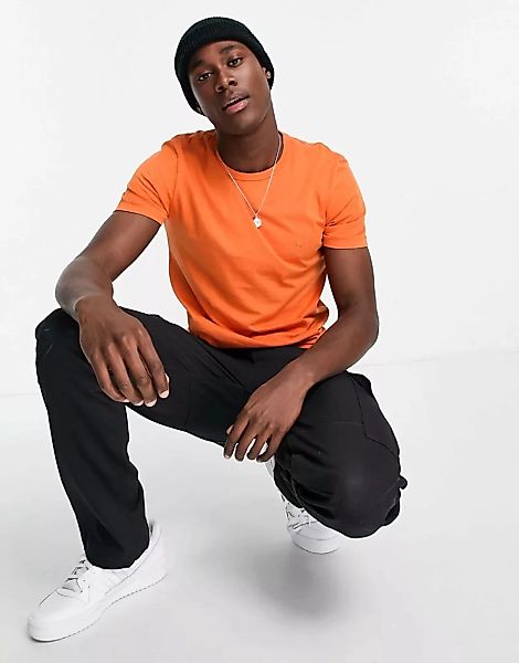 French Connection – T-Shirt mit Rundhalsausschnitt in Burnt Orange günstig online kaufen
