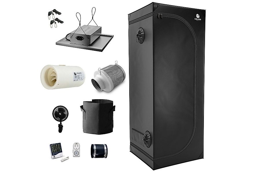 Green Spirit Gewächshaus Growbox Komplett Set 60x60 cm Growzelt 75W LED 1 P günstig online kaufen