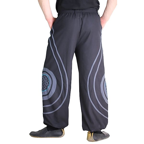 KUNST UND MAGIE Haremshose Hose Blume günstig online kaufen
