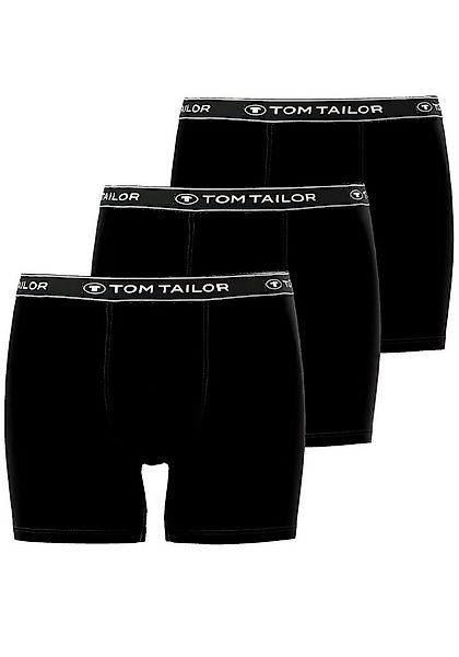 TOM TAILOR Boxershorts Buffer (3er Pack) bequem, basic, eng, atmungsaktiv, günstig online kaufen