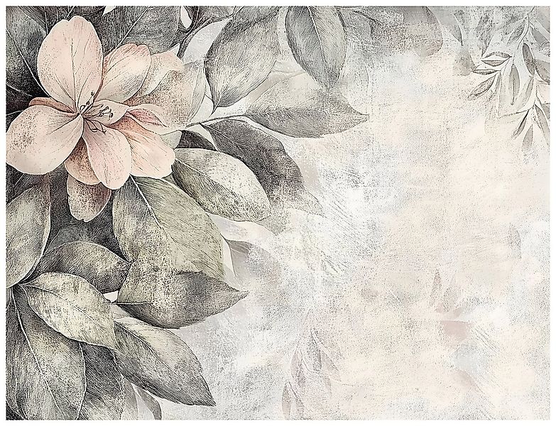 Wallarena Fototapete Blätter Blumen Vintage Vlies Tapete Wohnzimmer Schlafz günstig online kaufen