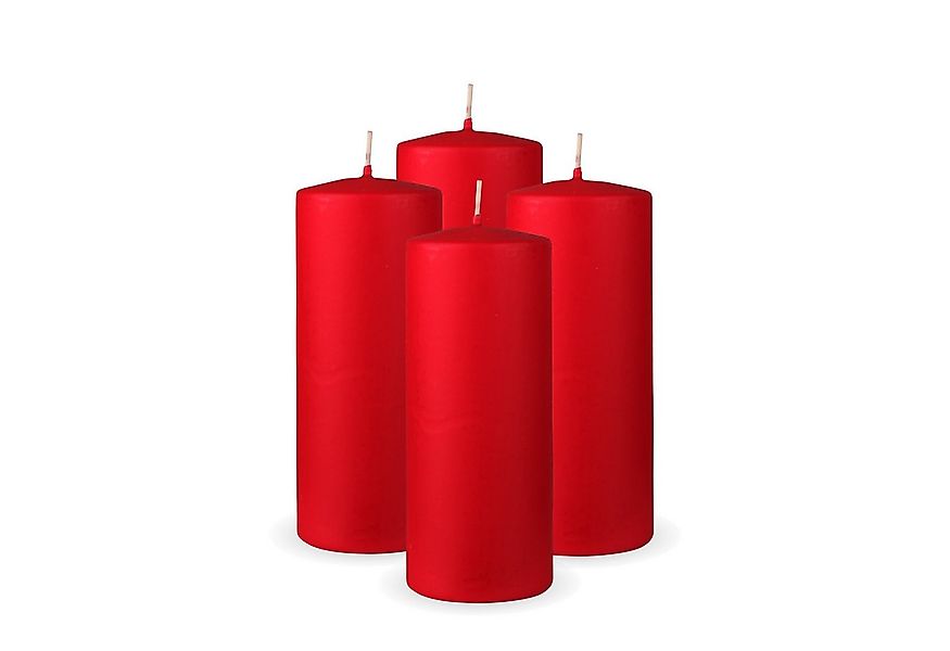 HS Candle Stumpenkerze Säulenkerze Ø7cm (4-tlg), Wachskerzen - unparfümiert günstig online kaufen