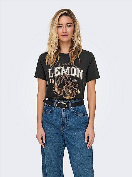 ONLY Rundhalsshirt ONLLUCY REG S/S TOP JRS NOOS unterschiedlich bedruckt günstig online kaufen