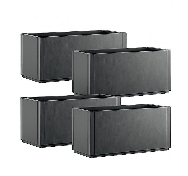 Kreher Pflanzkübel 'Ethica' aus Kunststoff, 80 x 36 x 36 cm, Strukturiert, günstig online kaufen