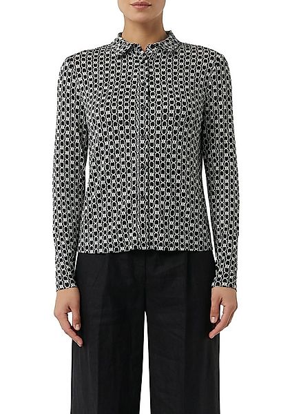 comma Hemdbluse mit All-Over Print günstig online kaufen