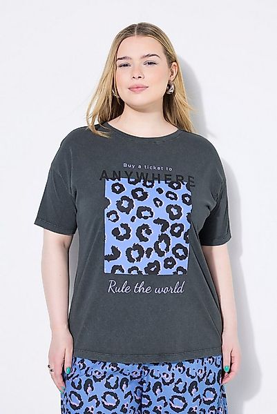Studio Untold T-Shirt T-Shirt Oversize Shape Leo-Print Vintage Look günstig online kaufen