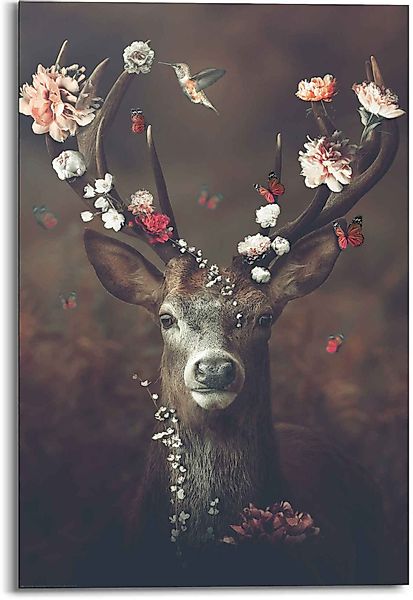 Reinders! Wandbild Hirsch Romantisch - Kolibri günstig online kaufen