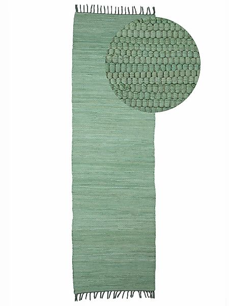 carpetfine Teppich "Kelim Chindi uni, auch als Läufer" rechteckig 5 mm Höhe günstig online kaufen