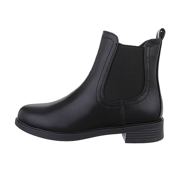 Ital-Design Damen Chelsea Freizeit Stiefelette (84206527) Blockabsatz Chels günstig online kaufen