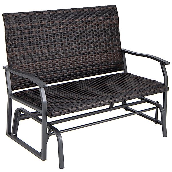 COSTWAY Gartenbank, 2- Sitzer Schaukelbank PE-Rattan, günstig online kaufen