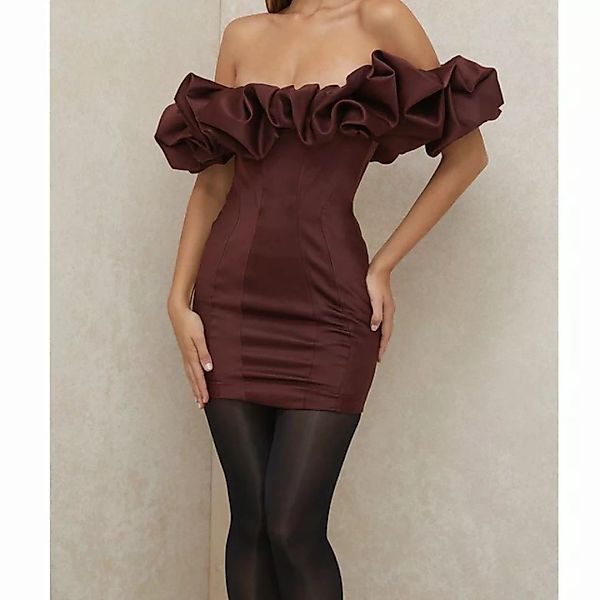 AFAZ New Trading UG Sommerkleid Kurzes Rüschenkleid für Damen mit Röhrenobe günstig online kaufen