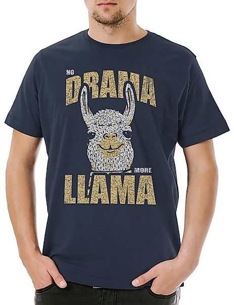 Urban Backwoods Print-Shirt Urban Backwoods No Drama More Llama Herren T-Sh günstig online kaufen